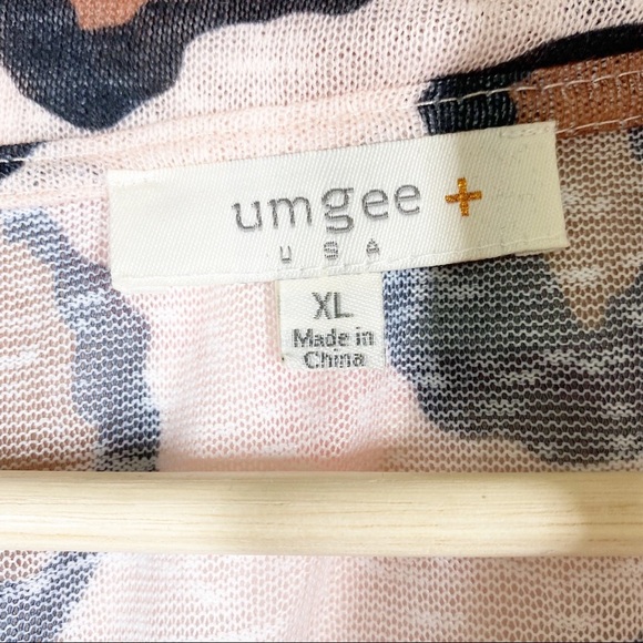 Umgee Plus Leopard Animal Print Oversized Long Sleeve Shirt XL - Picture 9 of 10